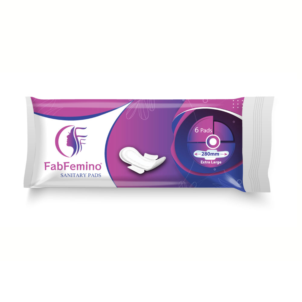 FabFemino Cottony Soft Rash Free Sanitary Pads - 280MM
